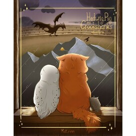 The Triwizard Tournament. Hedwig, Piggy and Crookshanks adventures (Harry Potter. Fanart)
