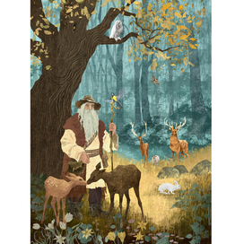 Illustration for the book «Cristal Rose and the Paths of Wisdom»