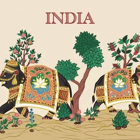 India postcards 