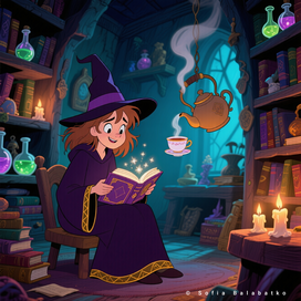 Illustration of the Little Witch