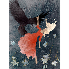 Illustration for the book « The Girl with alabaster skin»