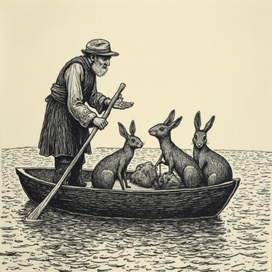 Grandfather Mazai and the Hares