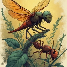 ant and dragonfly