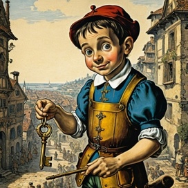 Pinocchio with the Golden Key