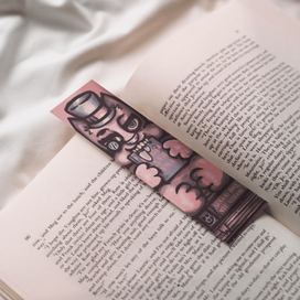Book bookmark: The Cat gnawing the granite of science