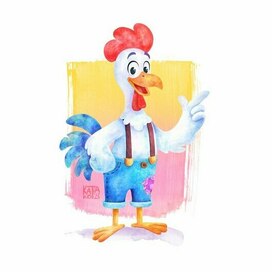 Cheerful Rooster
