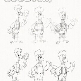 Rooster — Character Design Sheet