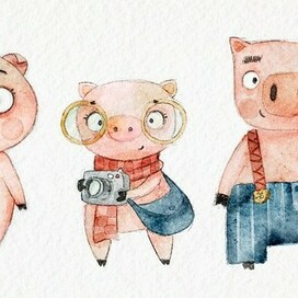 Three Little Pigs — Characters