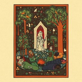 A camp in the magic forest