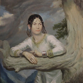 Sulu. (beauty) oil on canvas. 64 x 80 cm