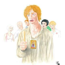 Иван Бездомный в ресторане МАССОЛИТа