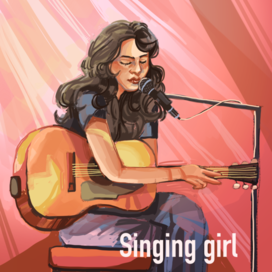 The singing girl