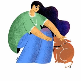 Girl with the dog