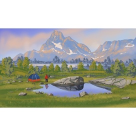 Illustration for the board game Photo Tour: Expedition