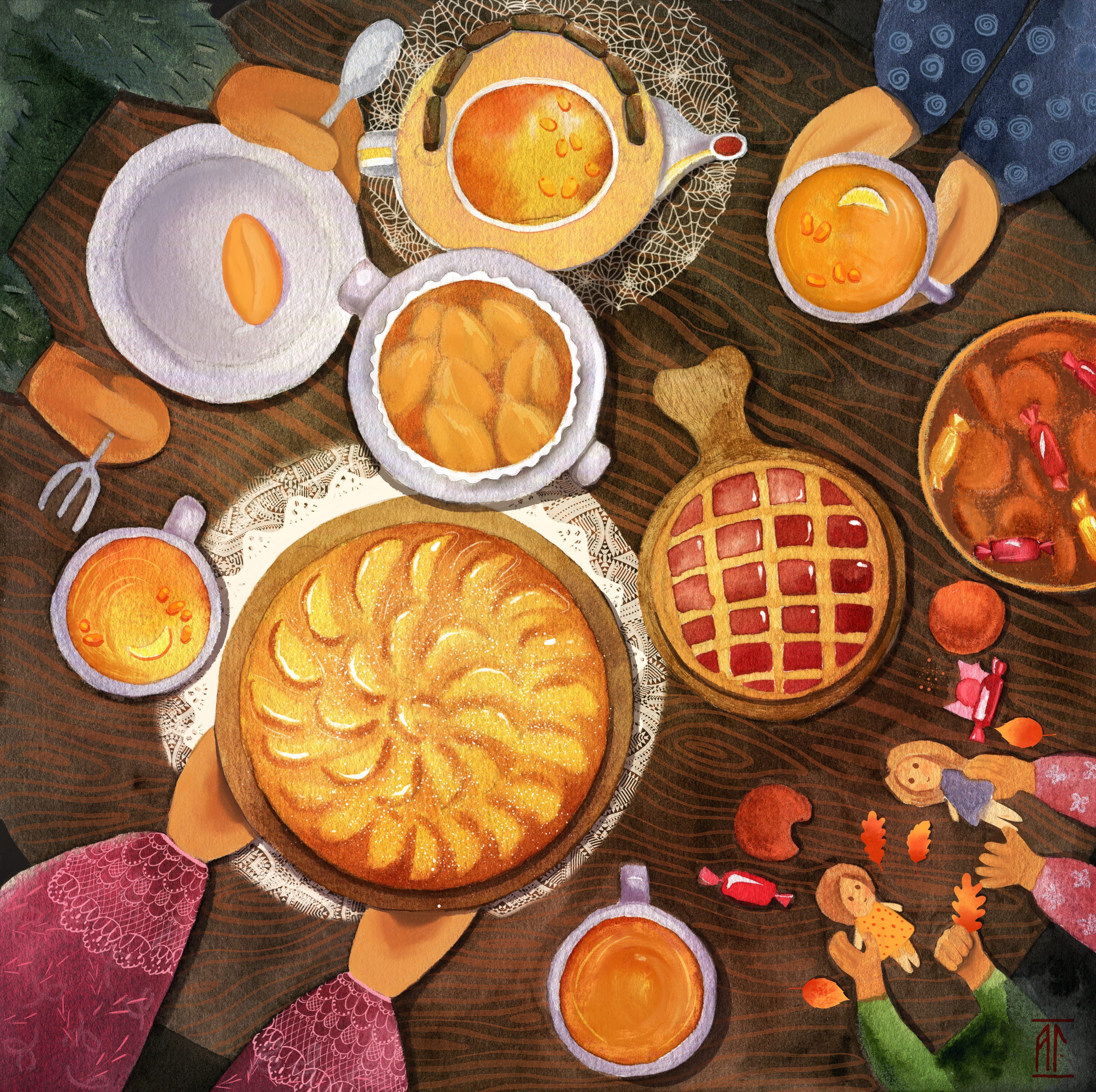 Теплое застолье