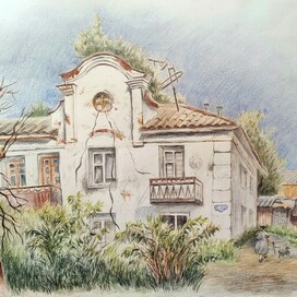 Белый особняк в Мещовске