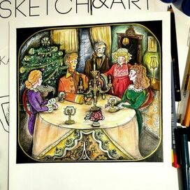 Illustration for Margaret Mitchell's novel "Gone with the Wind"