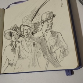 Sketch from the movie "Titanic", 1997