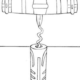 In the magazine "Lefty" column - Tips Lefty. Publishing House  Editorial - Young Technician. Theme-Dibel can be reached with a corkscrew