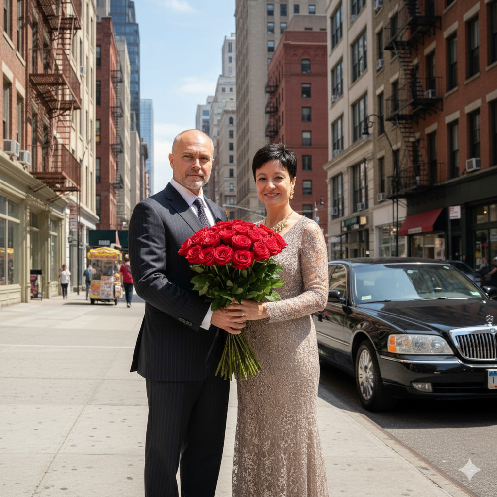 Neurophoto based on two real photos