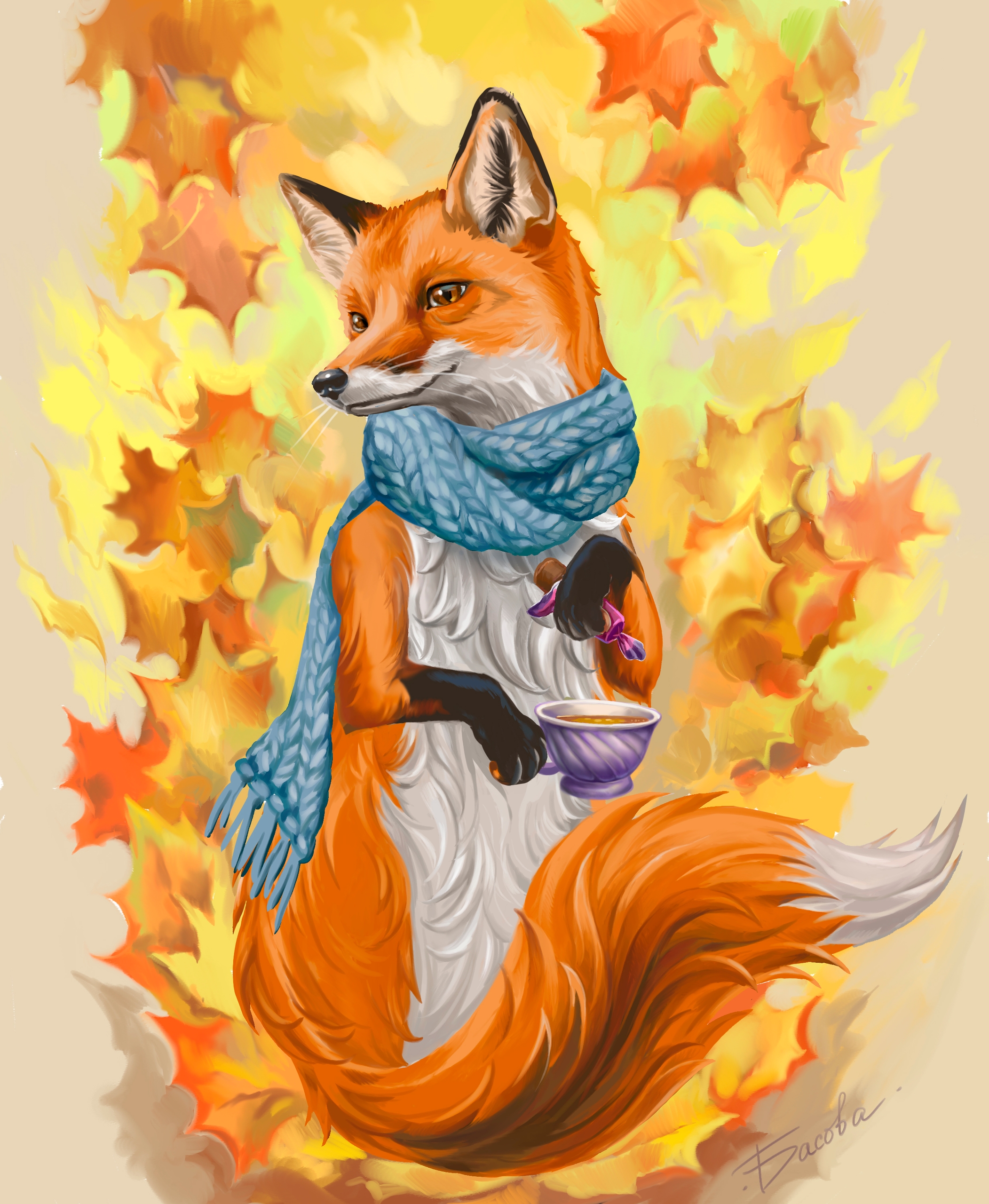 Осенняя лисичка