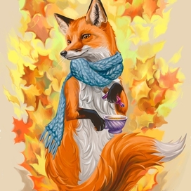 Осенняя лисичка