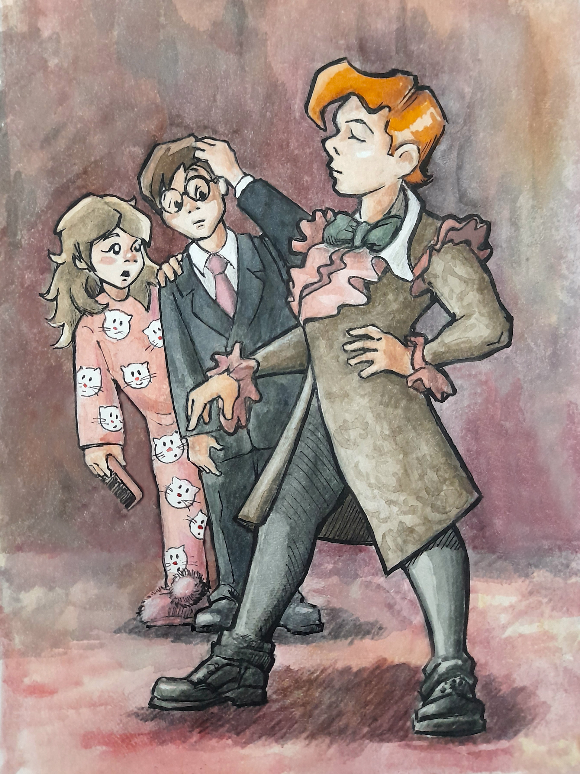 Иллюстрация для Inktober 2025 16. blunder (оплошность)