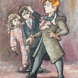 Иллюстрация для Inktober 2025 16. blunder (оплошность)