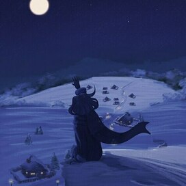 зима в деревне