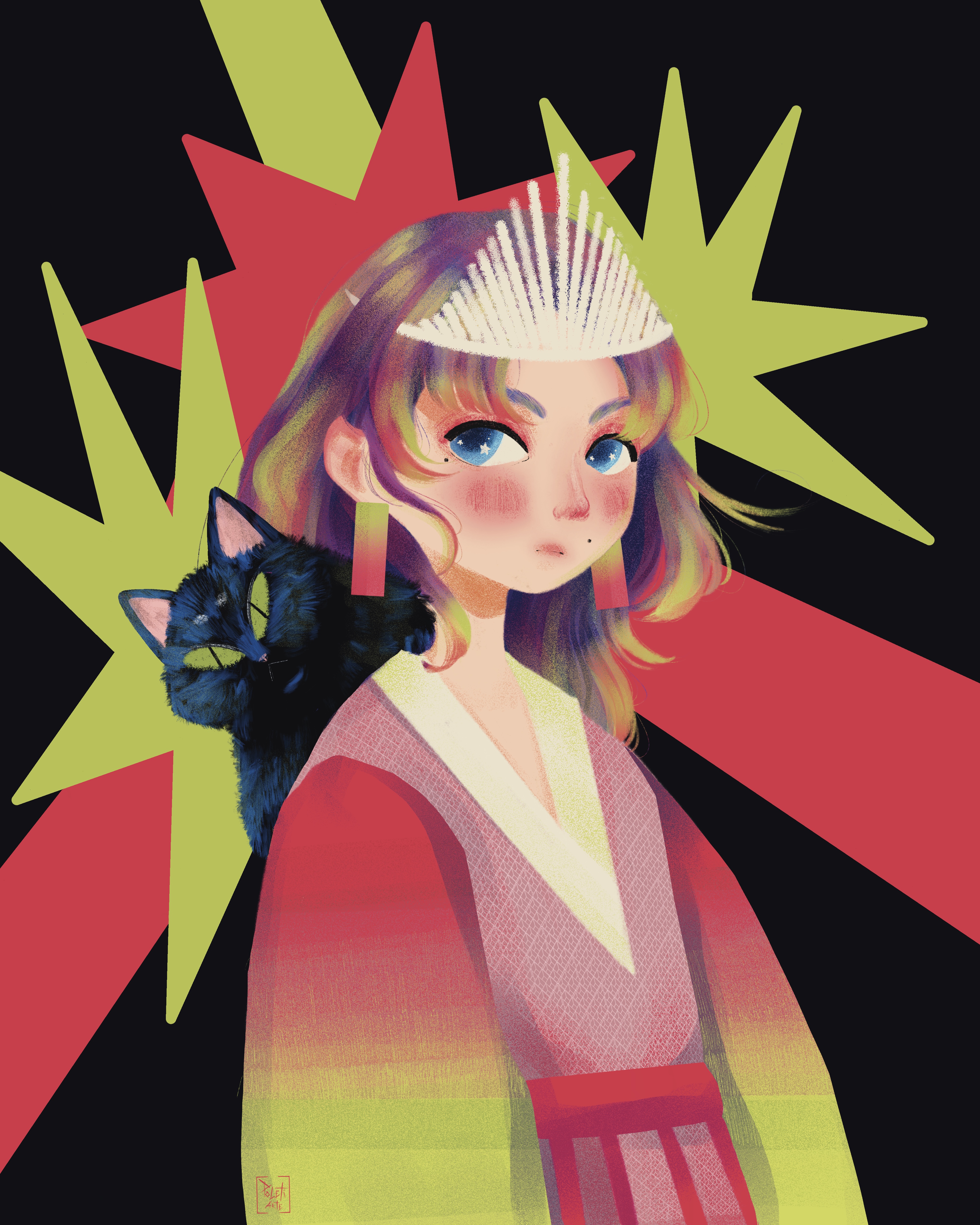 Neon Princess, for concept art and games