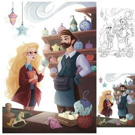 Учительница и мастер с новогодним шаром "Зимний мастер"