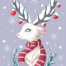 Белый олень