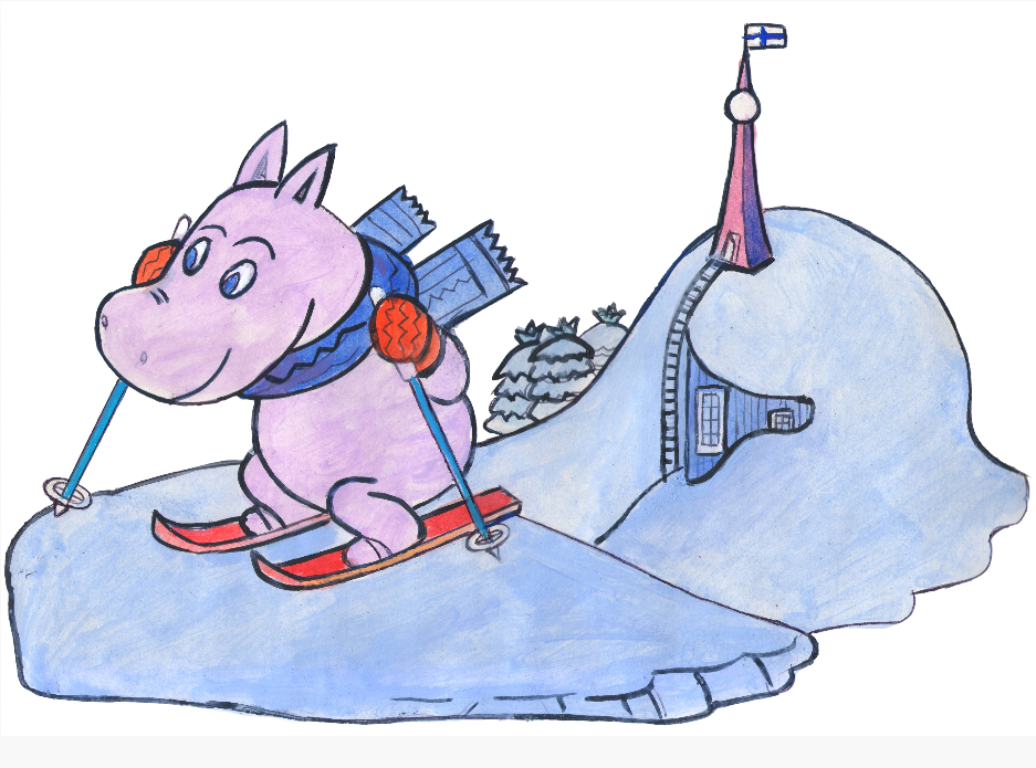 According to the fairy tale "The Moomin-Troll". Game section. Children's magazine "Why?" Publishing house "Yuny Tekhnik". The illustration was published in the magazine. Artist Marat Bryzgalov.