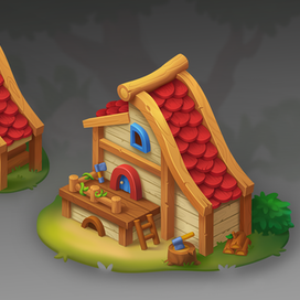 Merge:Деревянные домики
