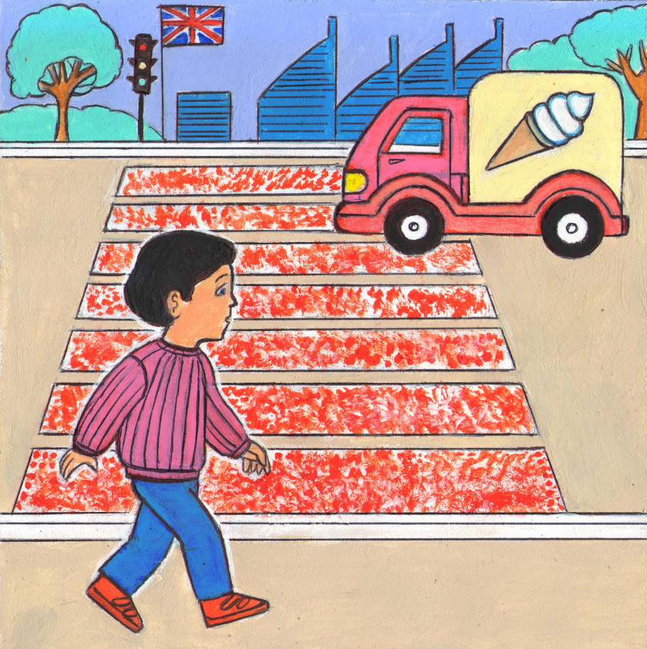 For the magazine "Young Technician Publishing House". Published in the magazine. Illustration on the topic: Glowing Zebra. Transition.