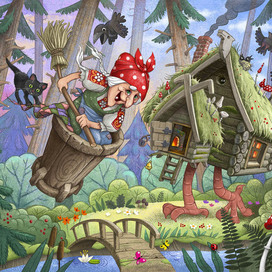 пазл "БАба Яга" 