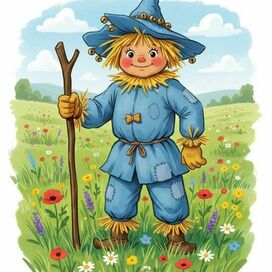 Страшила идет по полю