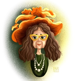 Character mushroom granny