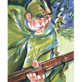 The last height of the scout Sergei Korovin.