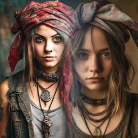 Grunge-style girls