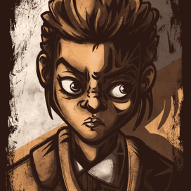 Portrait of a bitchy character