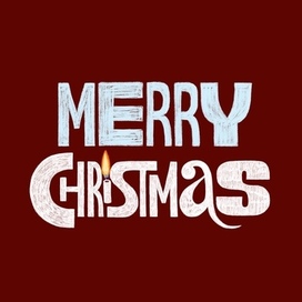Merry Christmas Lettering 