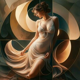 Illustration for advertising lingerie