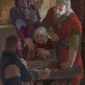 Партия в Гвинт: Цири против Золтона