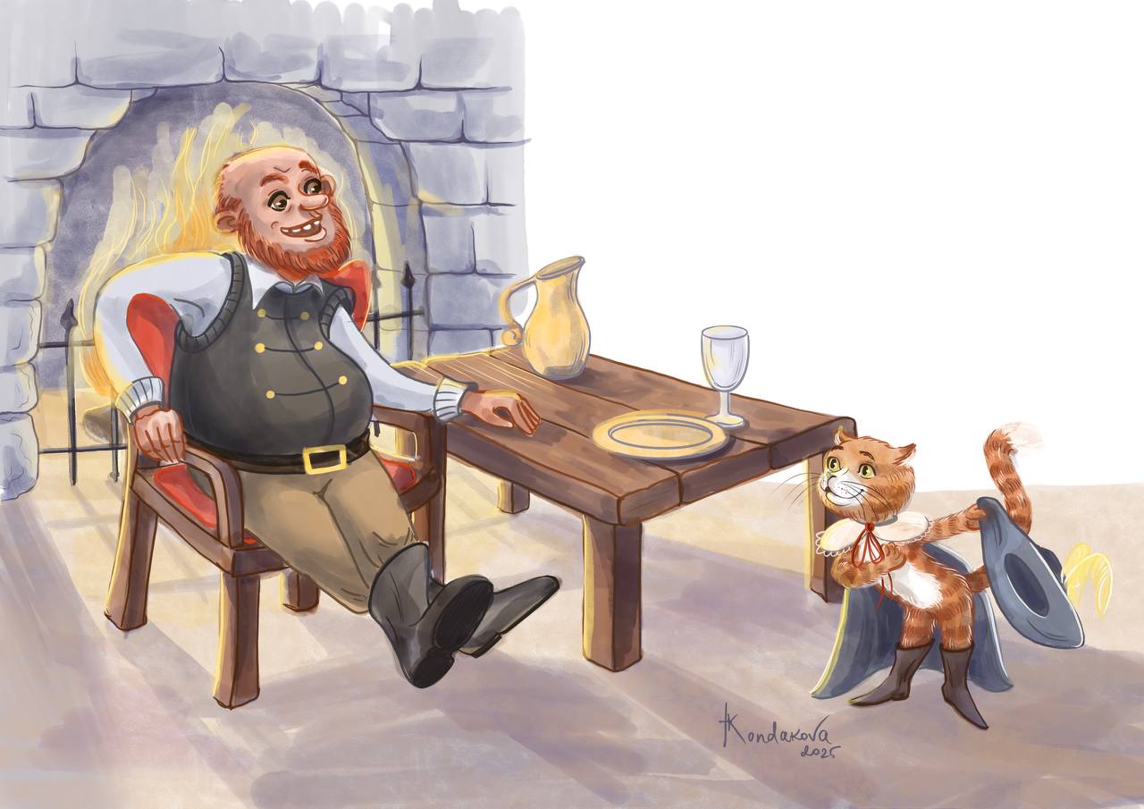 Puss in Boots and the ogre