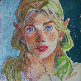 Portrait of an Elven Girl