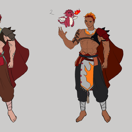The Fire Man and His Familiar (Palettes)
