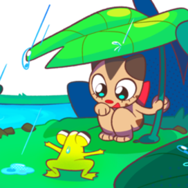 «Новые друзья» Котенок и лягушонок