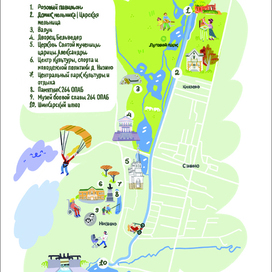 Illustrated map of the Babigon Heights