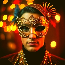 Masquerade mask illustration